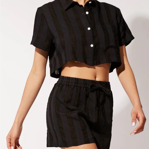 Solid & Striped Cover Up Set - Picture 3 of 3